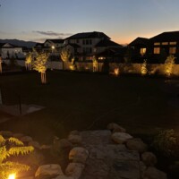 backyard stone walkway